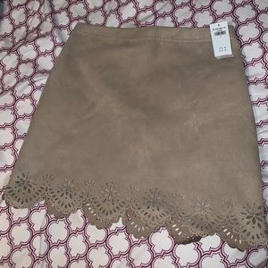 Suede Mini Skirt!
